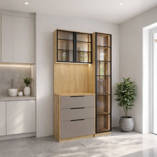 Doğa 120 köşe dolabı Krem #renk_krem